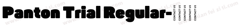 Panton Trial Regular字体转换